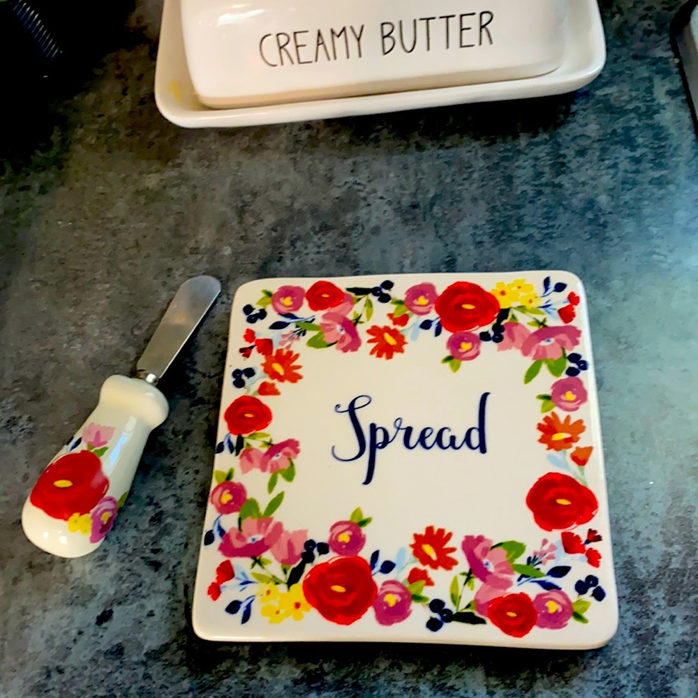 Spread butter tray decor
